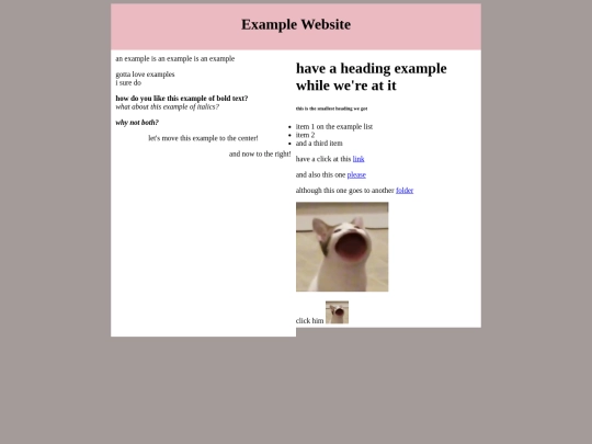 example screenshot