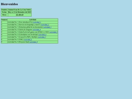 index screenshot