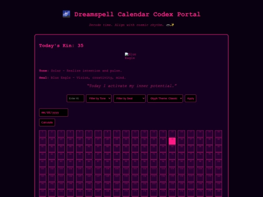 Dreamspell screenshot