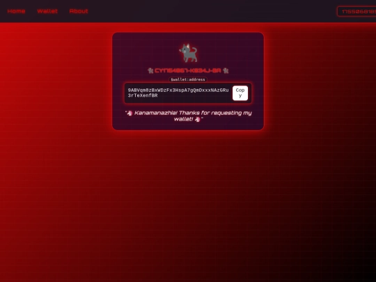 Wallet screenshot