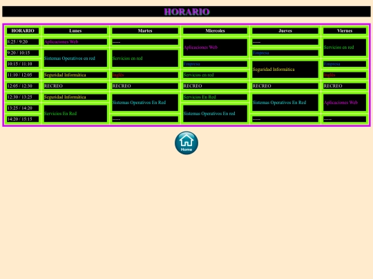 horarioclase screenshot