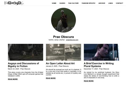 about/prae-obscura screenshot