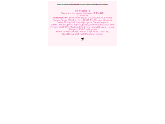 interests screenshot