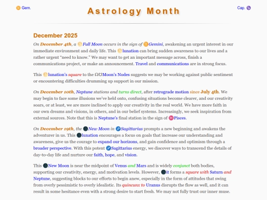 astrology/cafe/M-2025 screenshot
