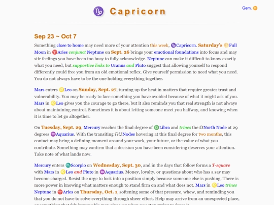 astrology/fontana screenshot