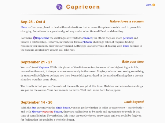 astrology/penny/1week screenshot