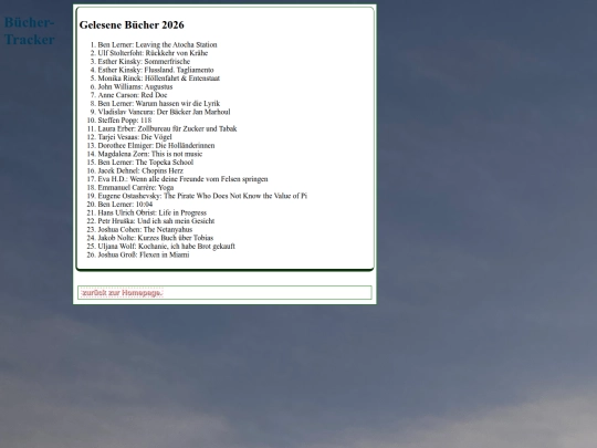 buchtracking screenshot