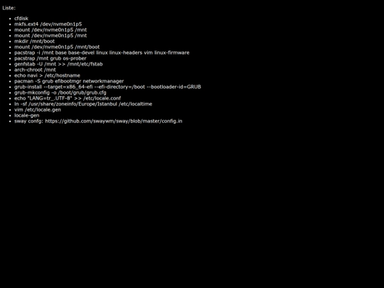 arch screenshot