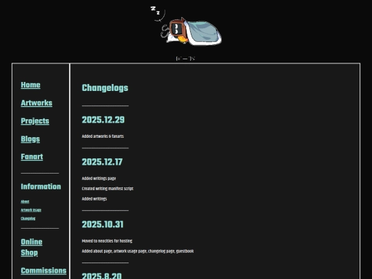 pages/changelog screenshot