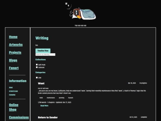 pages/writing screenshot