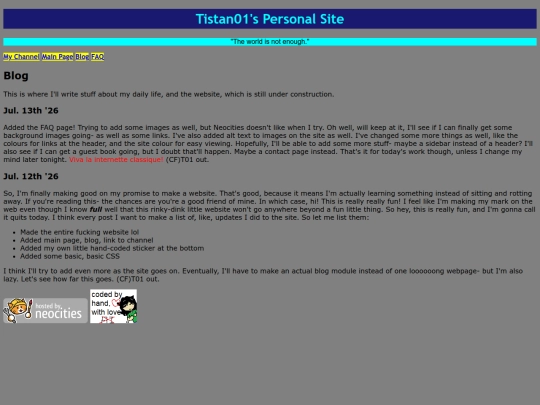 blog screenshot