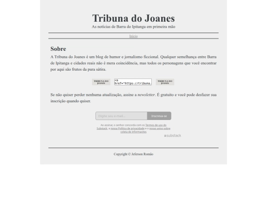 newsletter screenshot
