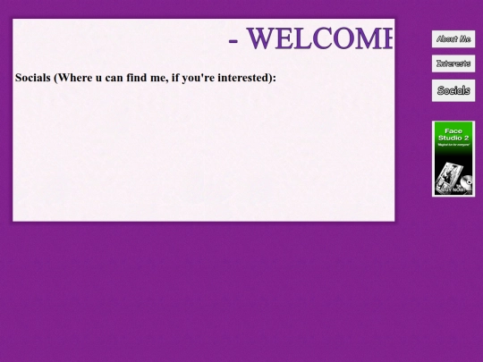 Socials screenshot