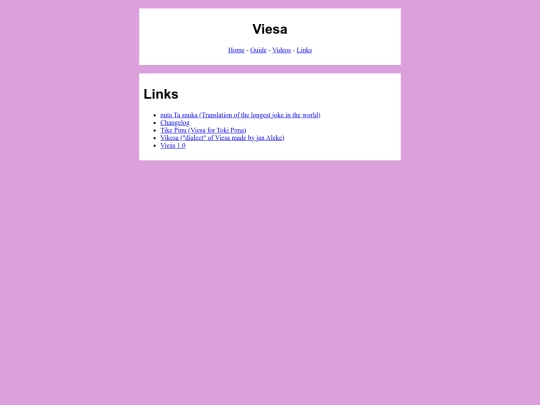 viesa/links screenshot