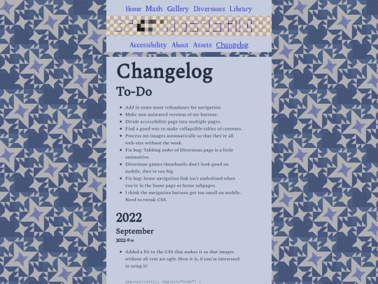 changelog screenshot