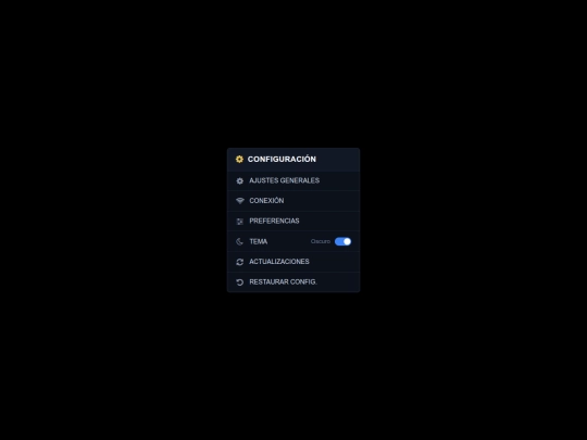 configuracion screenshot