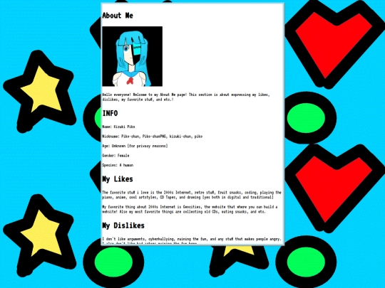 AboutMe screenshot