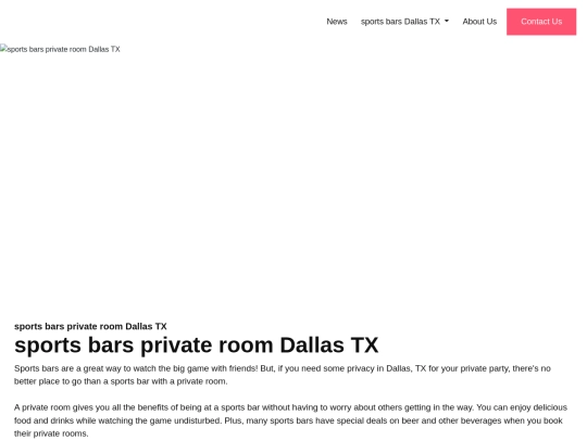 sports-bars-private-room-dallas-tx screenshot