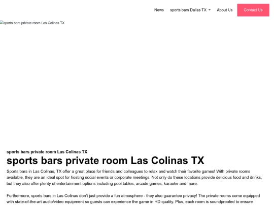 sports-bars-private-room-las-colinas-tx screenshot