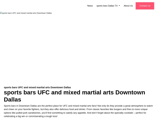 sports-bars-ufc-and-mixed-martial-arts-downtown-dallas screenshot