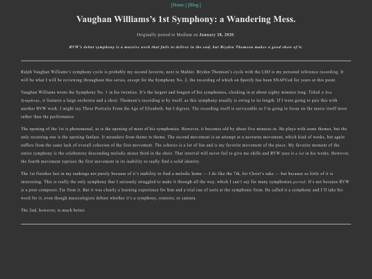 vaughanwilliams1st screenshot