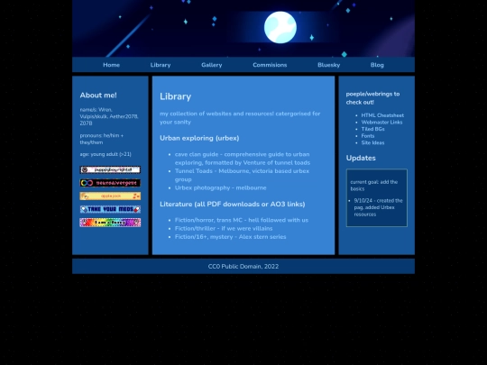library screenshot