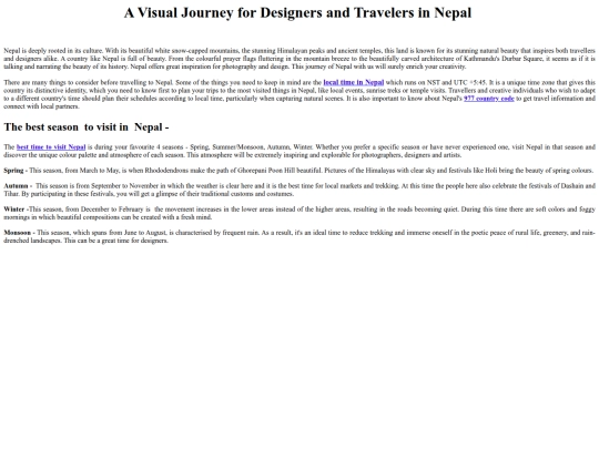 visual-journey-for-designers-and-travelers-in-nepal screenshot