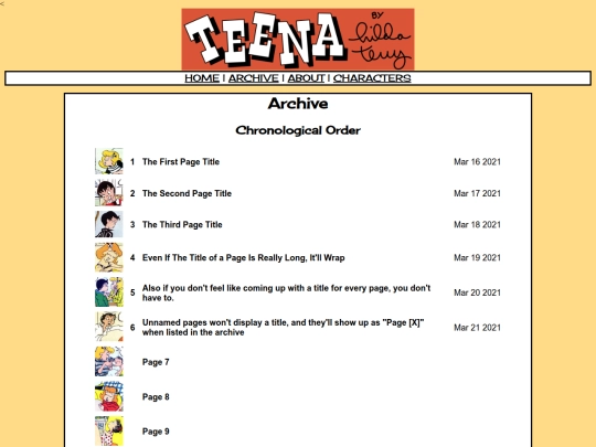 archive screenshot