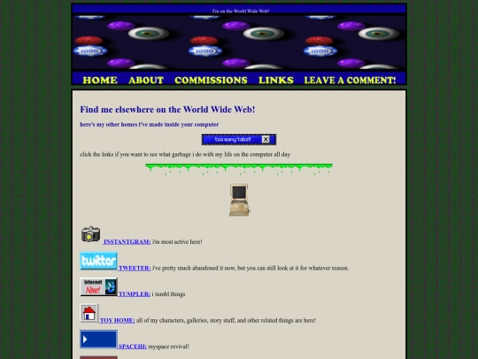 links screenshot