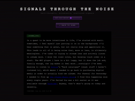 signals screenshot