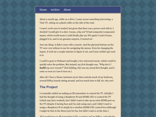 blog/posts/2026-05-25-Controlling-My-Old-TV-With-Home-Assistant screenshot