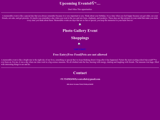 Event/output screenshot
