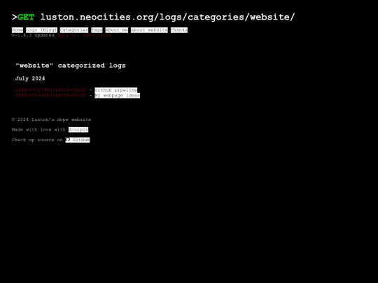 logs/categories/website screenshot