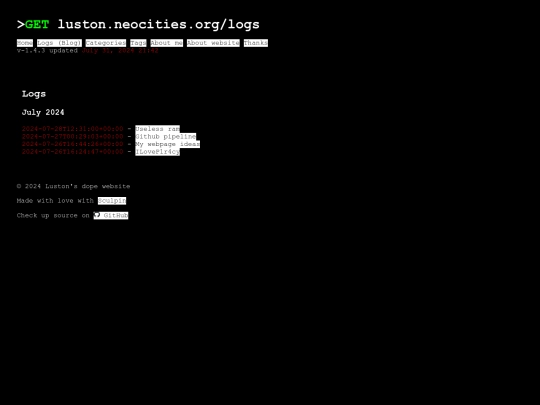 logs screenshot