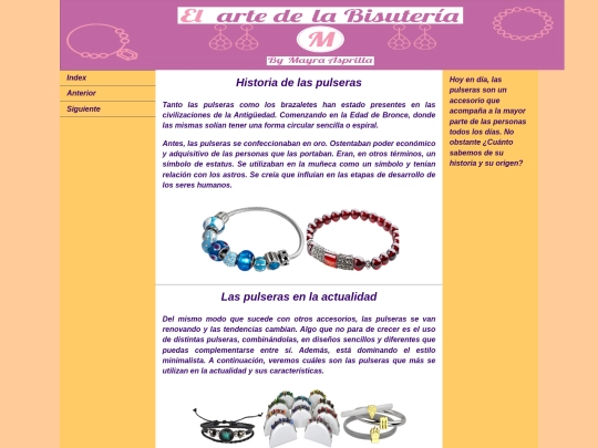 pulseras screenshot
