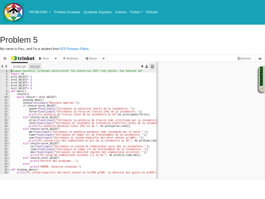 Problema 5/indextep screenshot