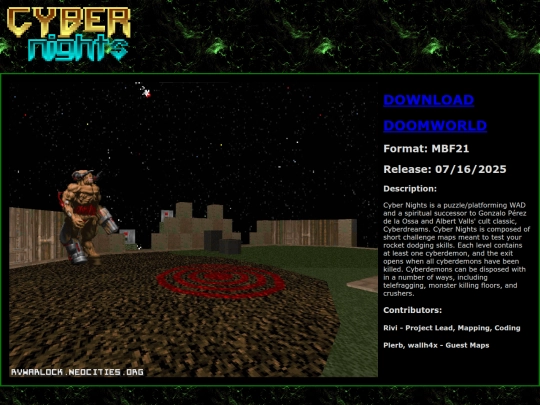 DOOM_RELEASES/cybernights screenshot