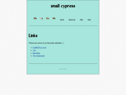 links screenshot