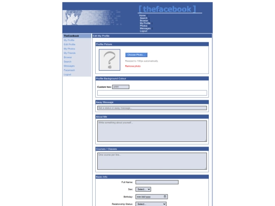 editprofile screenshot