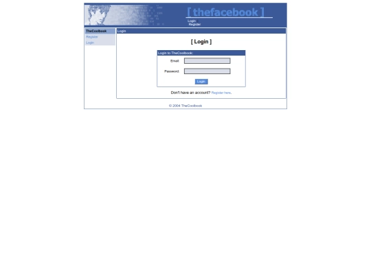 login screenshot