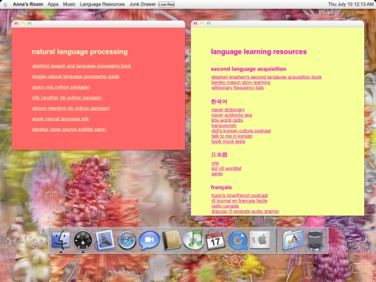 language screenshot