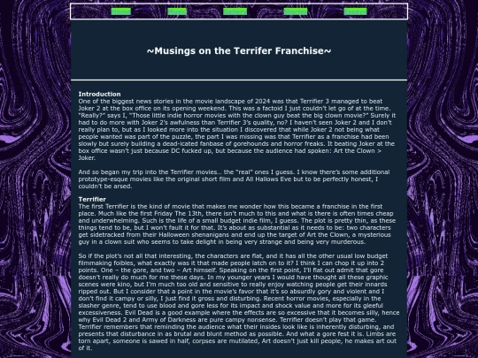 essays/terrifier screenshot