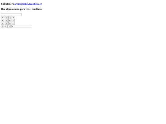 calculadora screenshot