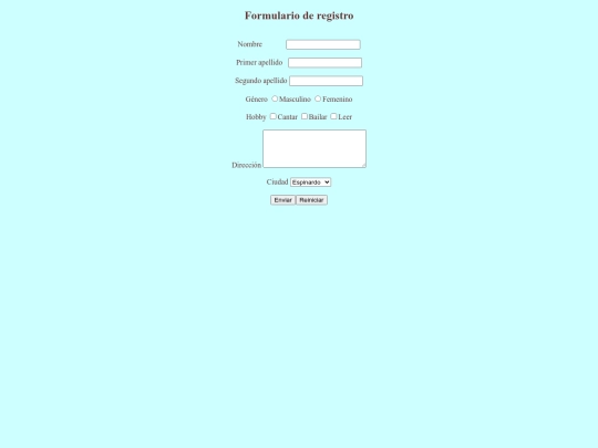 registro/Formulario de registro screenshot