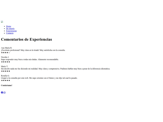 experiencias screenshot