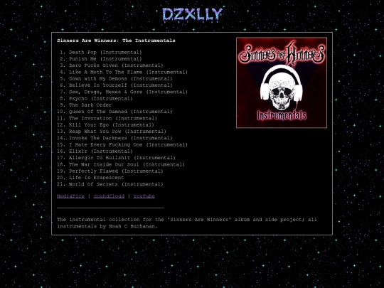 SinnersAreWinnersInstrumentals screenshot