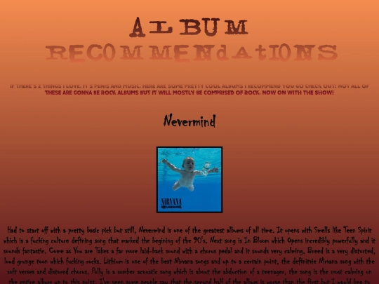 Grungy/music screenshot