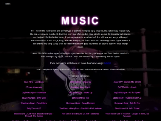 music screenshot