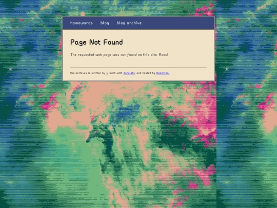 theblog/not_found screenshot