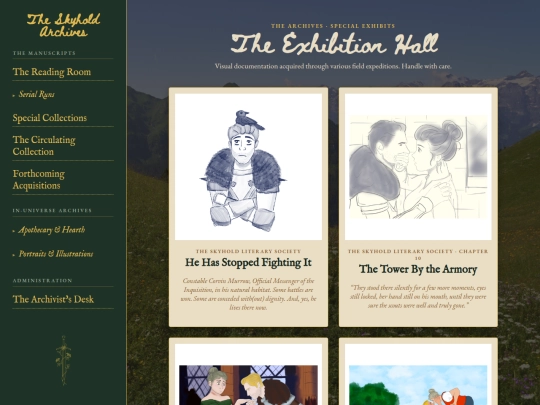 exhibits screenshot